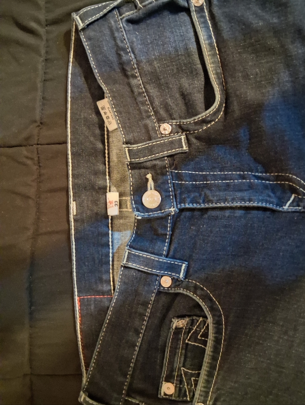 True Religion Women's Dark Blue Bootcut Jeans